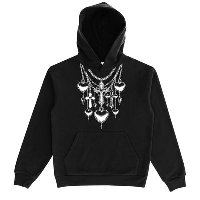 Eulogy&#39;s necklace -450gsm Heavy weight Hoodie (3/3) Available
