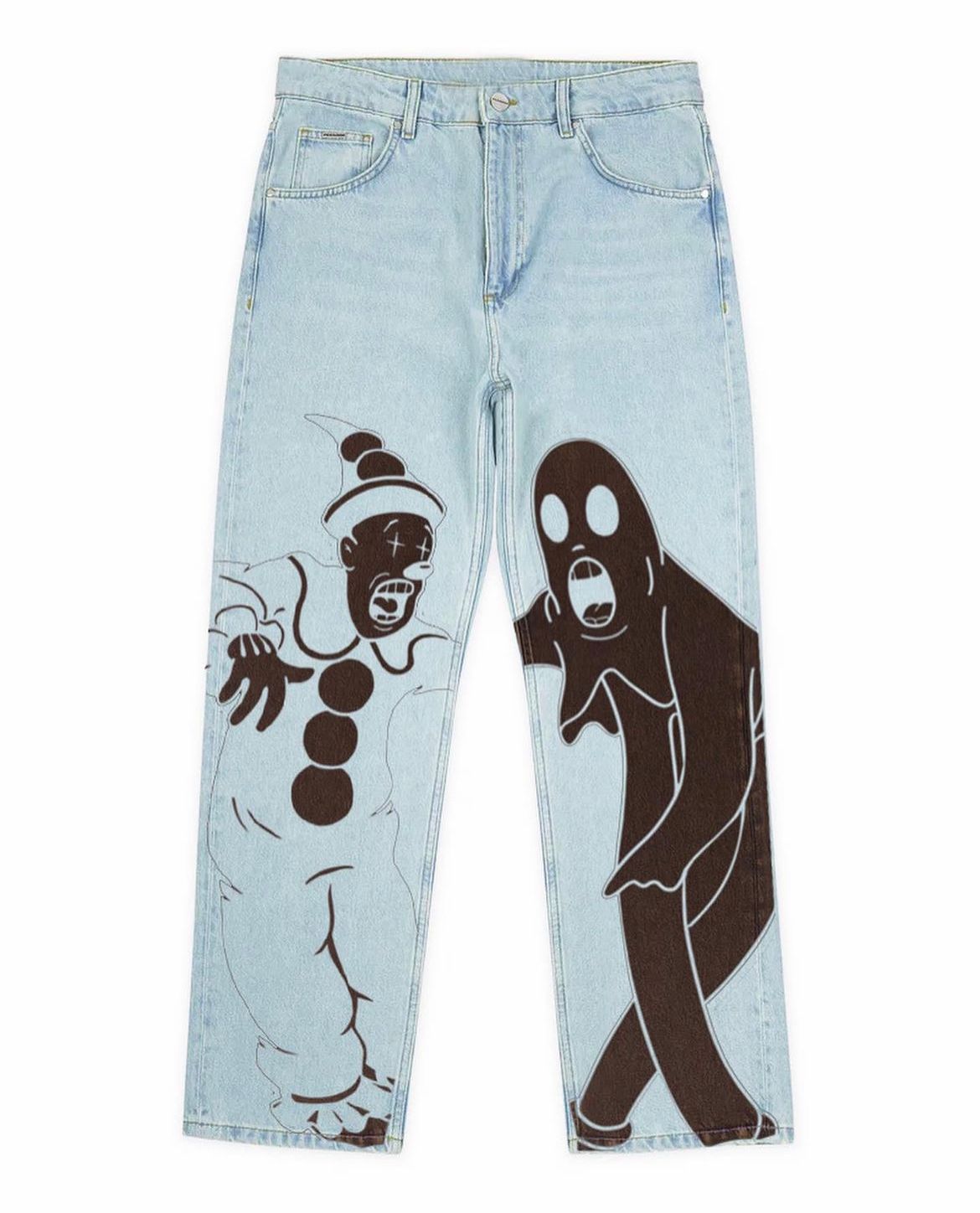 (RESTOCK) GHOST - CUSTOM DENIM PANTS (1/1)BLUE  AVAILABLE