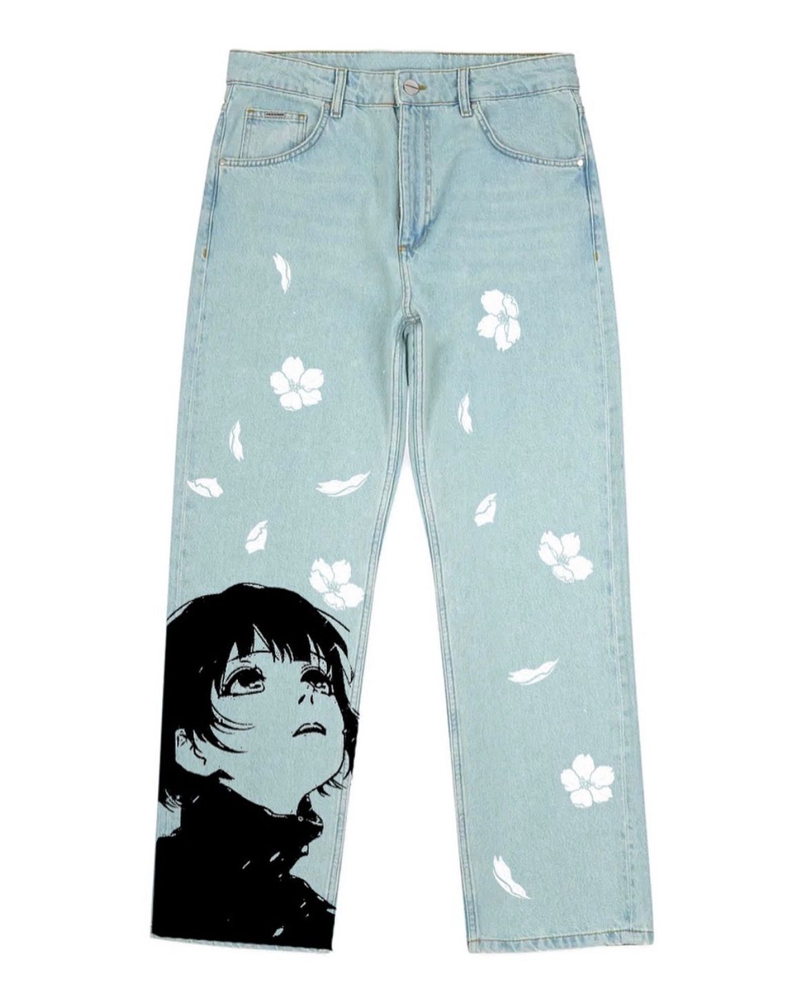 ANIME SAKURAS - CUSTOM DENIM PANTS (1/1) AVAILABLE