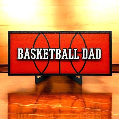 Basketball Dad Desk Sign Decor