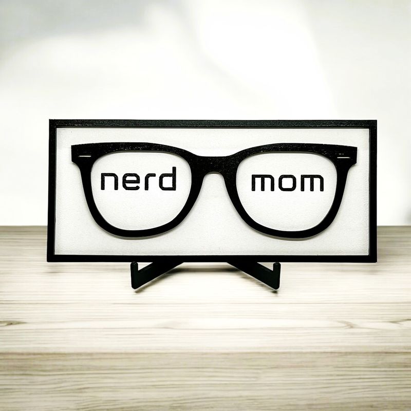Nerd Mom Desk Sign Decor