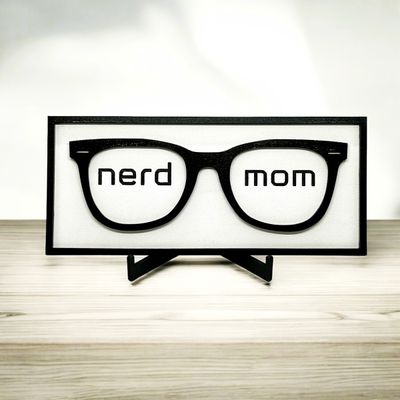 Nerd Mom Desk Sign Decor