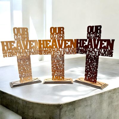 Our Father Cross - 12 inches