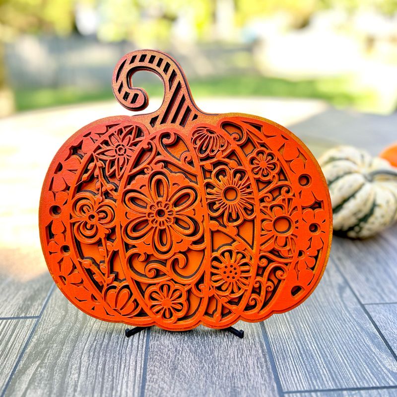 Mandala Style Pumpkin Layered