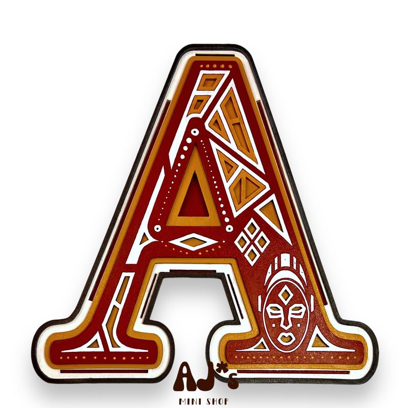 Afrofuture Monogram Letters A-Z