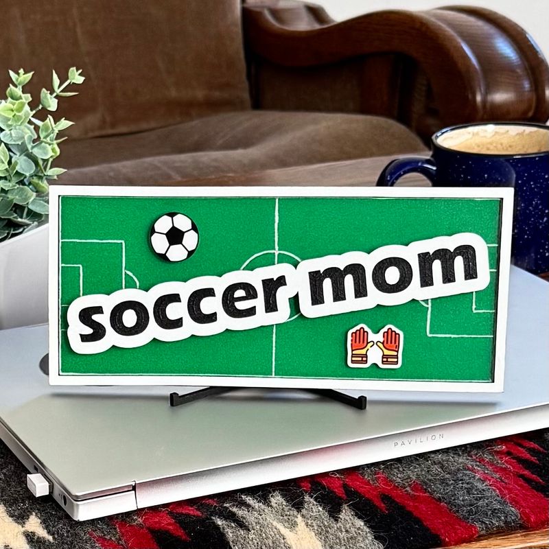 Soccer Mom Desk Sign Decor