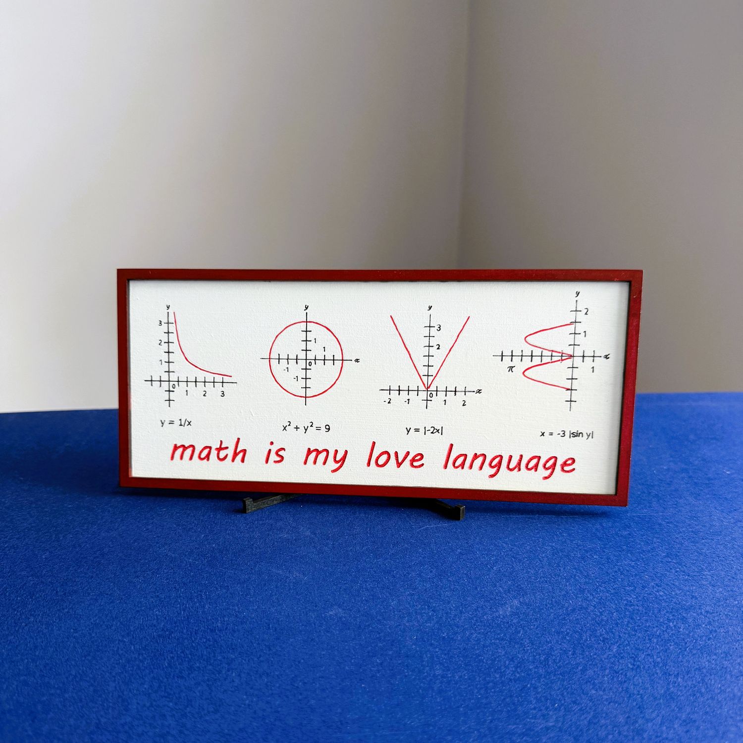Math is My Love Language Desk Sign Decor