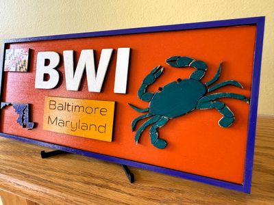 Baltimore BWI Desk Office Sign Decor