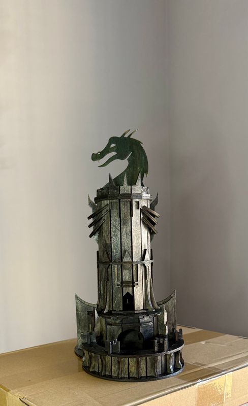 Dice Tower Dragon Themed for Tabletop Gaming