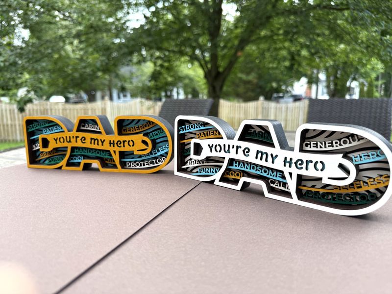 7 Layer Mom Dad Sign Gift
