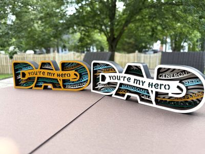 7 Layer Mom Dad Sign Gift