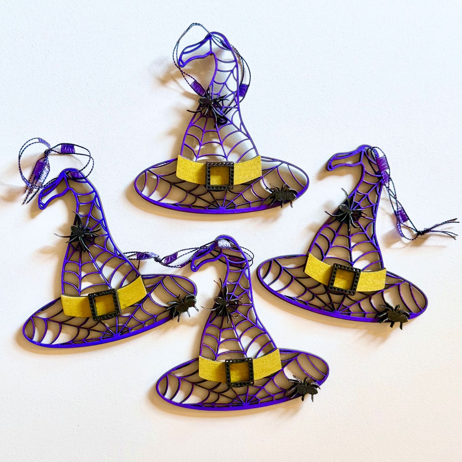 Fall Halloween Ornaments, Set of 4