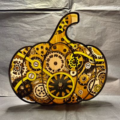 Steampunk Fall Pumpkin Multilayered