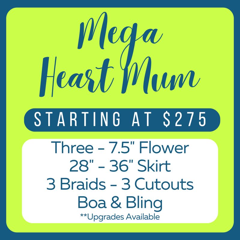 &#39;Mega&#39; Triple Heart Homecoming Mum
