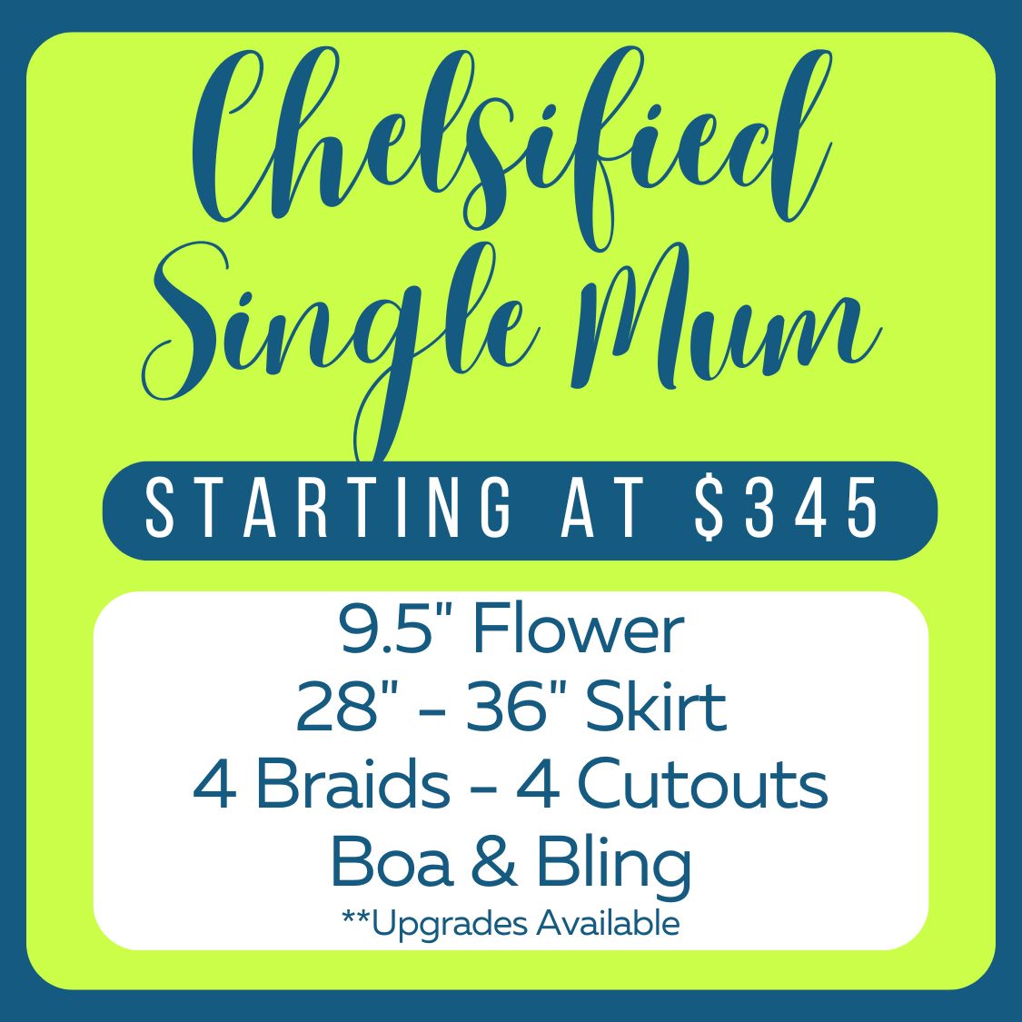 &#39;Chelsified&#39; Single Homecoming Mum