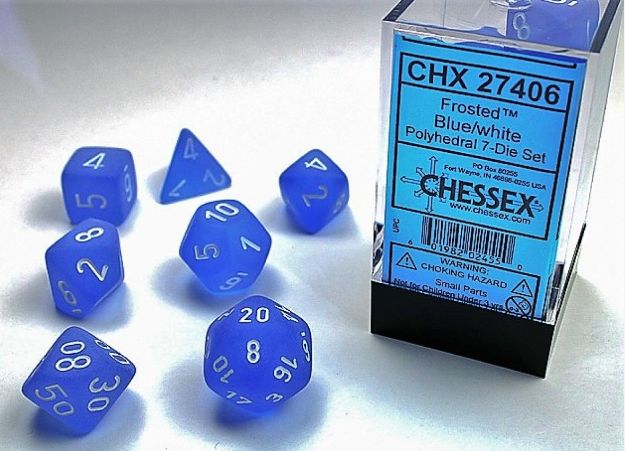 Blue with White Frosted Classic 7 - Die Set