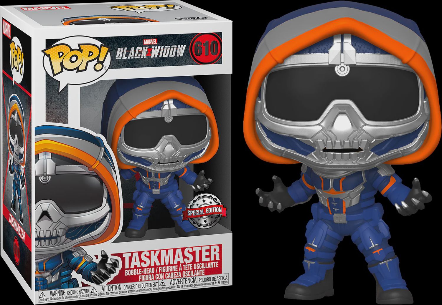 Taskmaster w/Claws Pop! Black Widow (2021), Name: Taskmaster w/Claws Pop! RS