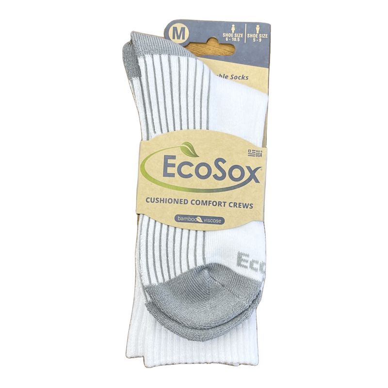 Active Sport Crew Sock - White Grey