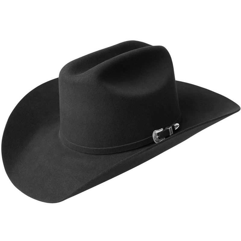 Bailey Lightning 4X Wool Cattleman Crown Black