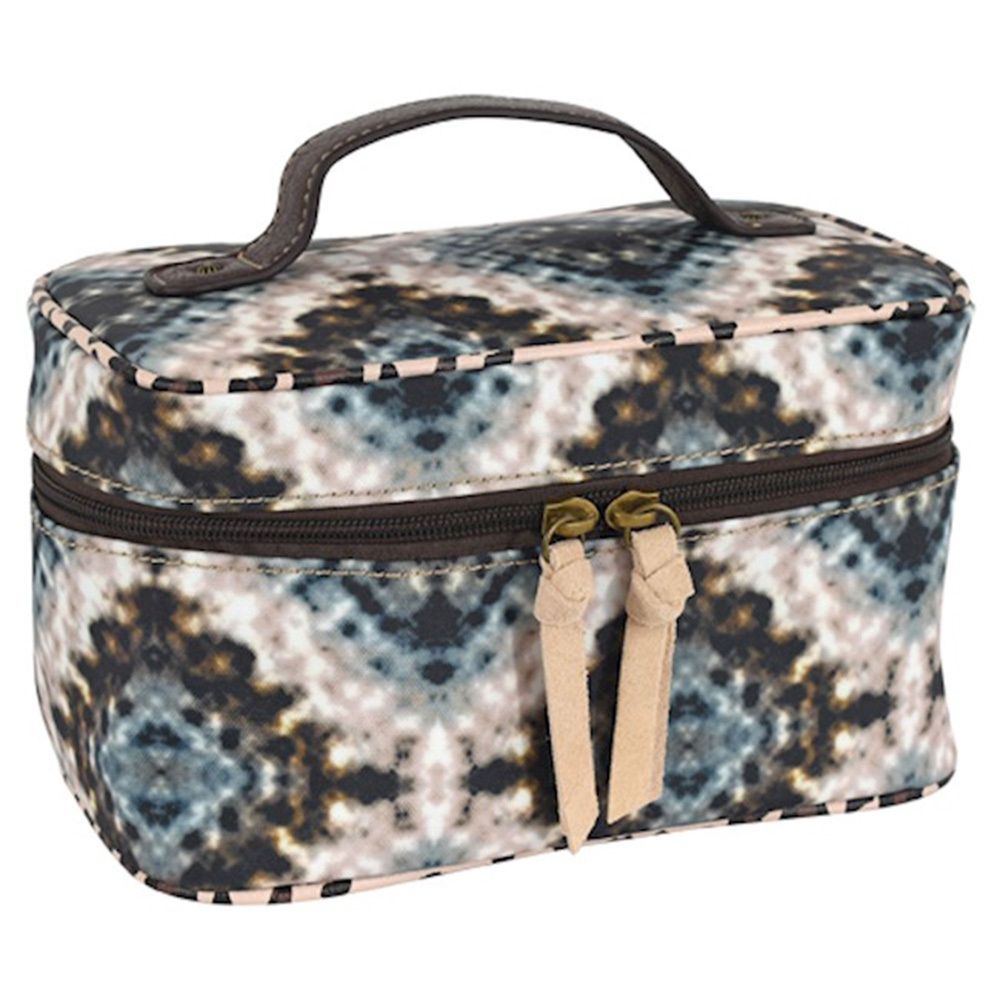 Catchfly Train Case Custom Tie Dye Effect Print 22035744TAN