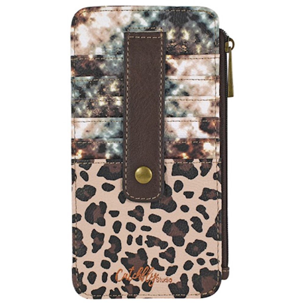 Catchfly Card Organizer Custom Tie Dye Effect Print 22035502WTAN