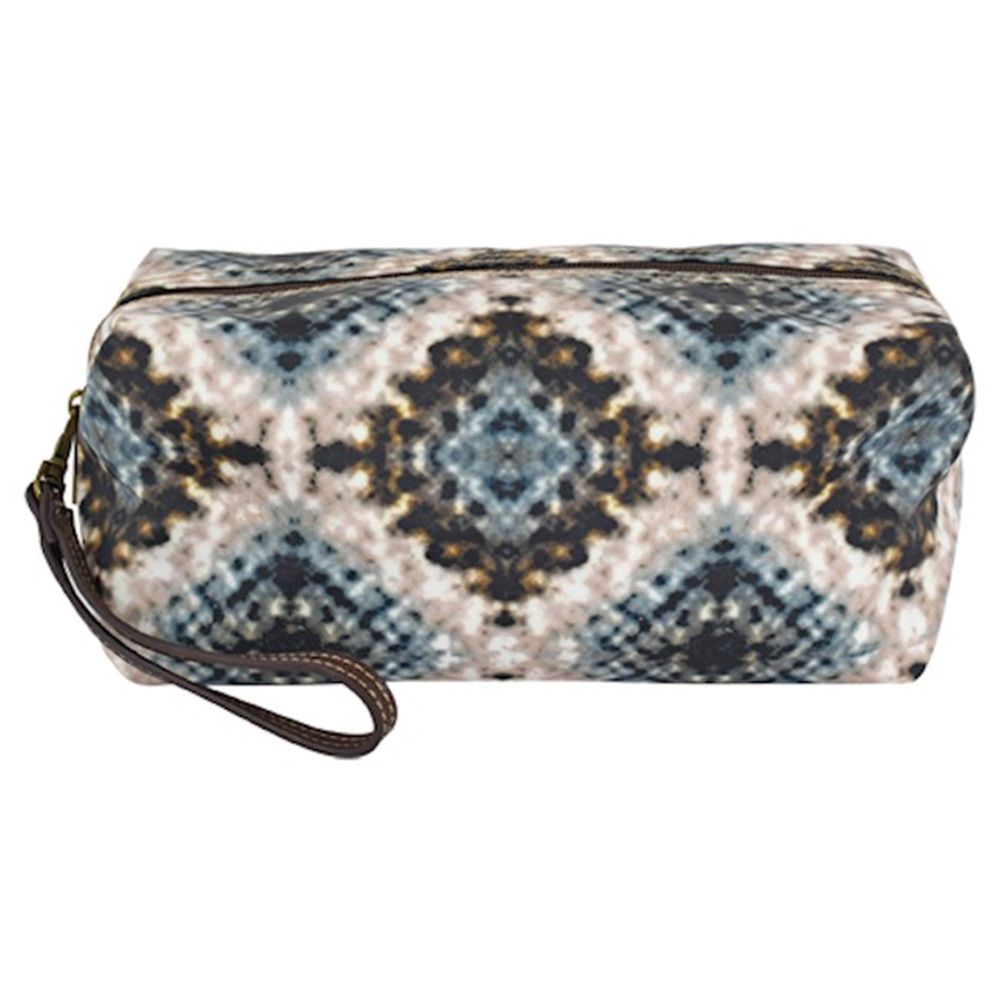 Catchfly Cosmetic Pouch Custom Tie Dye Effect Print 22035424TAN