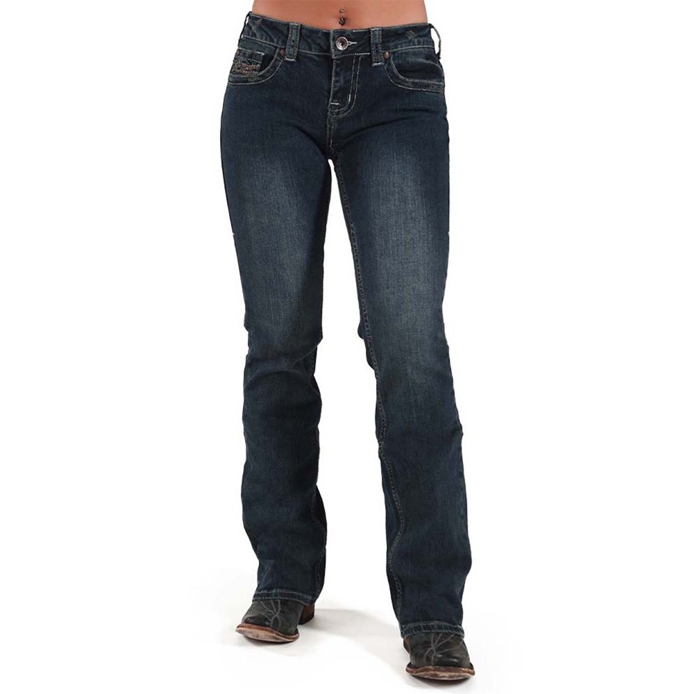 Cowgirl Tuff Women&#39;s Jeans Don&#39;t Fence Me In Dark Wash Jean JDARKH