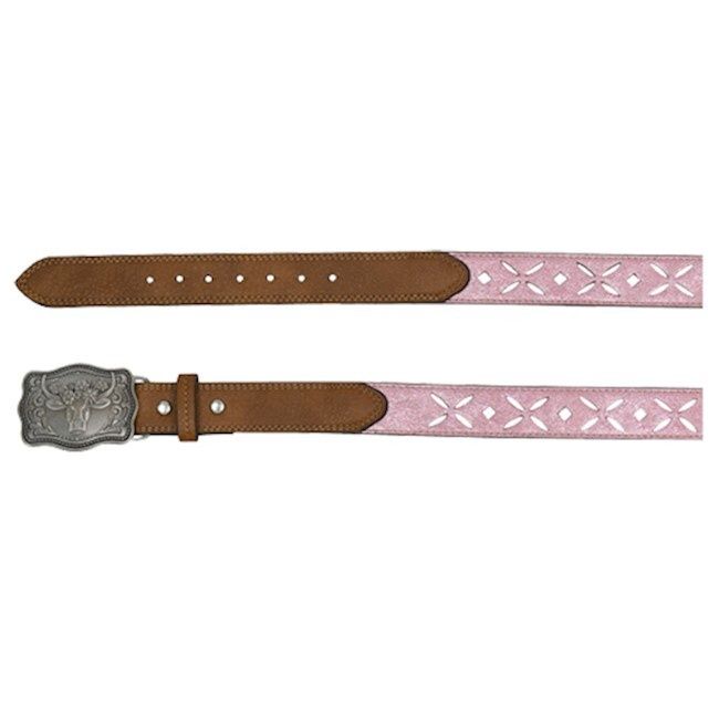 Girls Catchfly Pink Metallic Belt 2108BE2