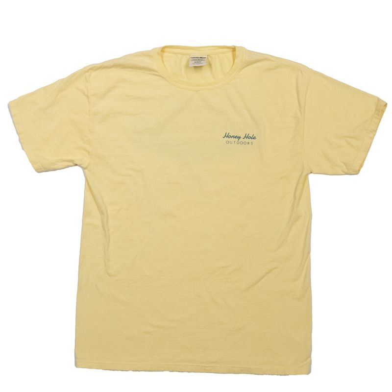 Honey Hole Outdoors Short Sleeve T-Shirt OG Hex Yellow