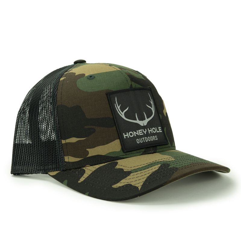 Honey Hole Snapback Big Buck Army/Black