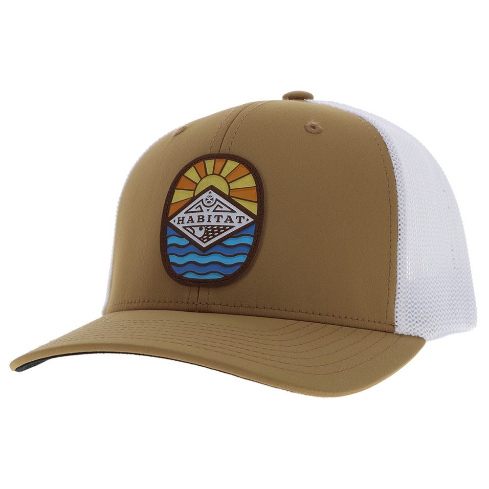 Hooey Habitat Hat Tan/White W/Multi Color Patch