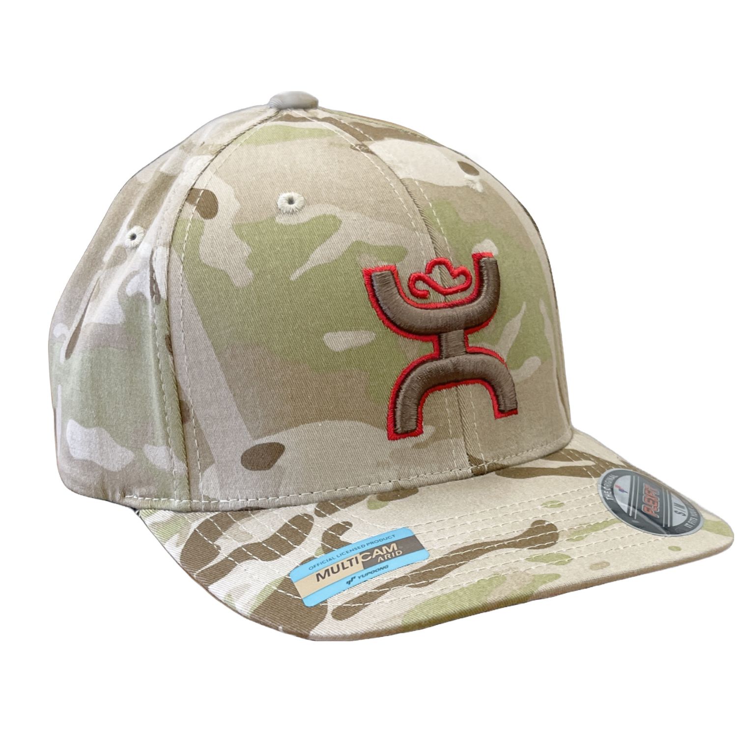 Hooey Chris Kyle Brown Camo 6 Panel Flexfit Black Hooey Logo S/M