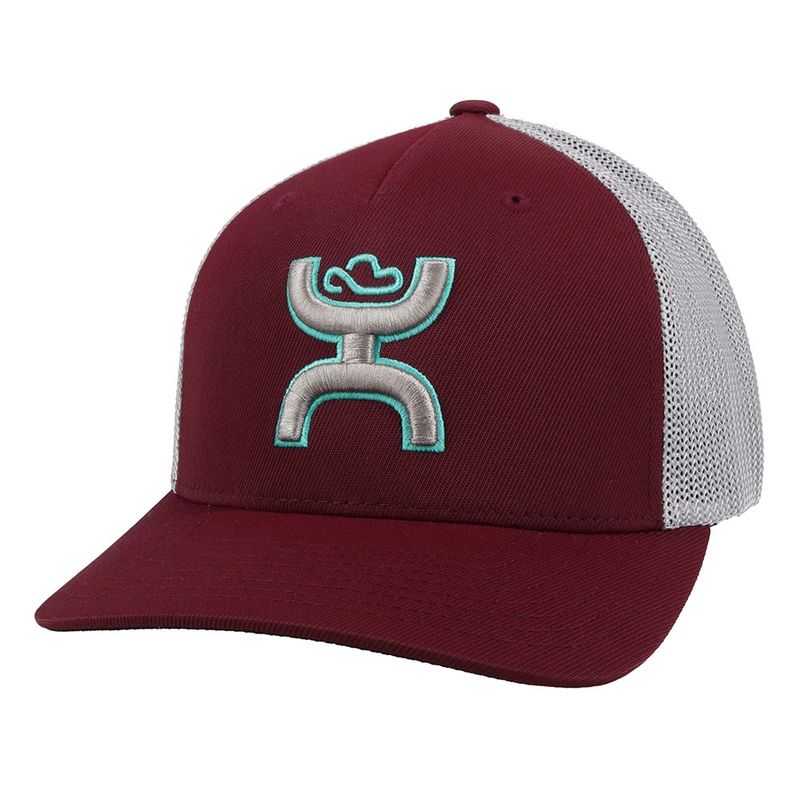 Hooey Coach Maroon/Grey Hat 2112MAGY