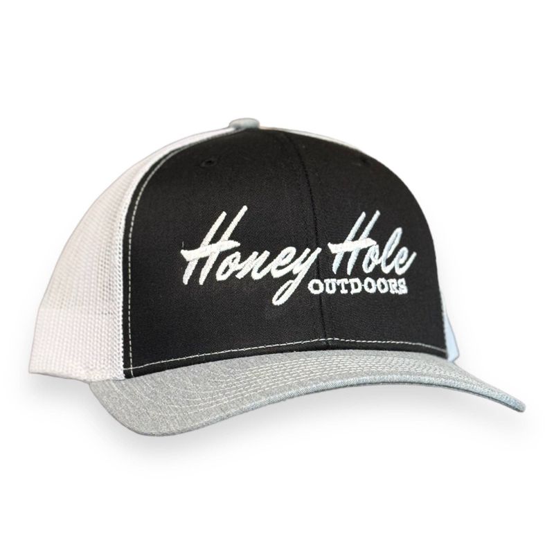 Honey Hole Snapback - Heritage - Black/White/Heather Grey