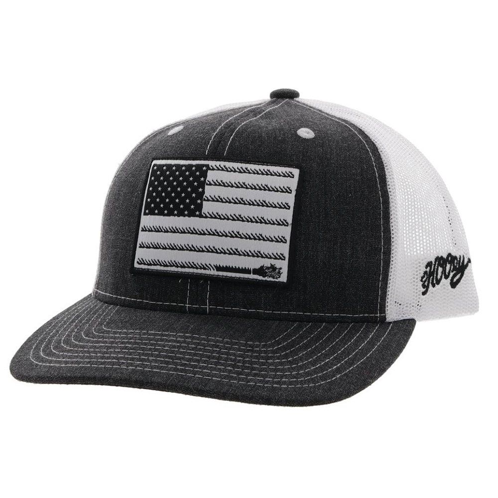 Hooey Liberty Roper Charcoal/White Hat 2210T-CHWH