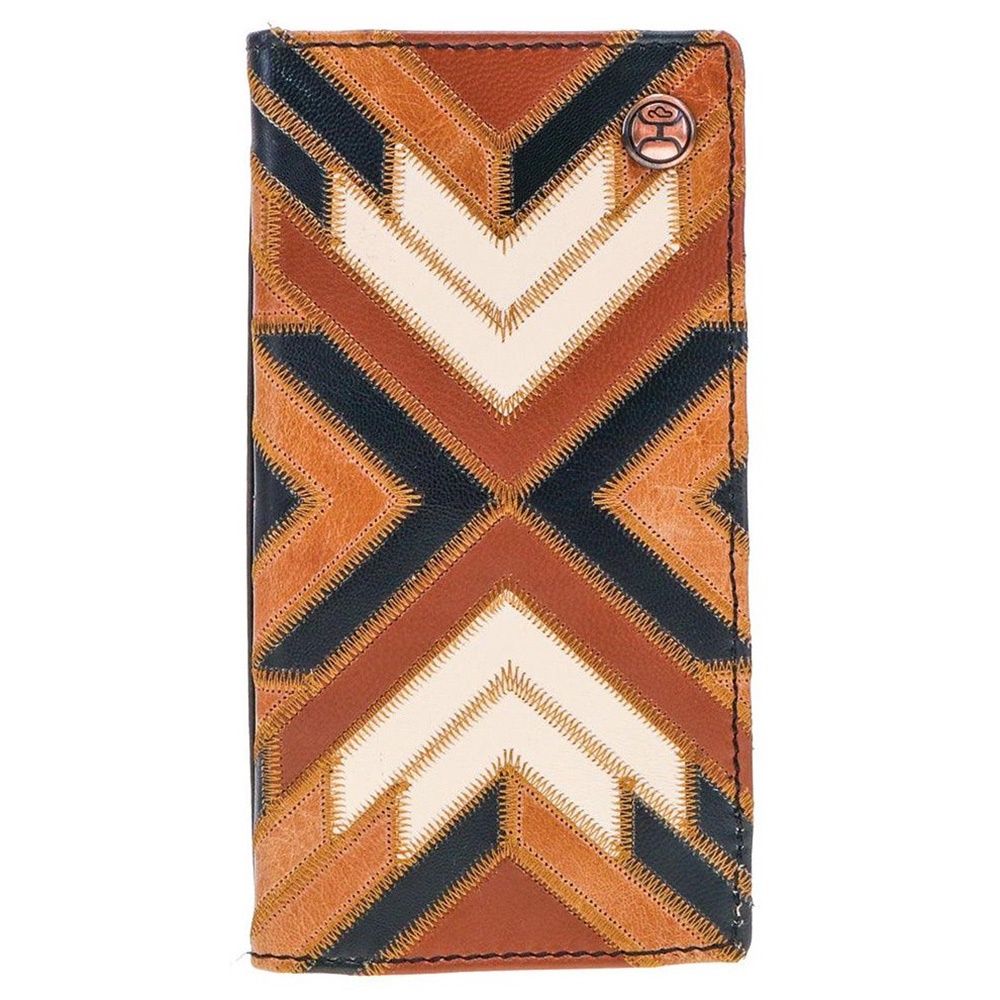 Hooey Montezuma Rodeo Wallet Brown/Black Patchwork HW007-BRBK
