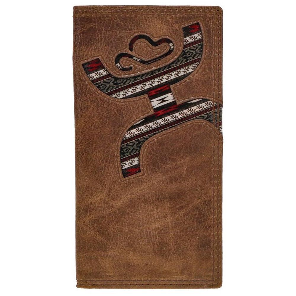 Hooey Original Rodeo Wallet Brown W/Nomad Print HW014-BRRD