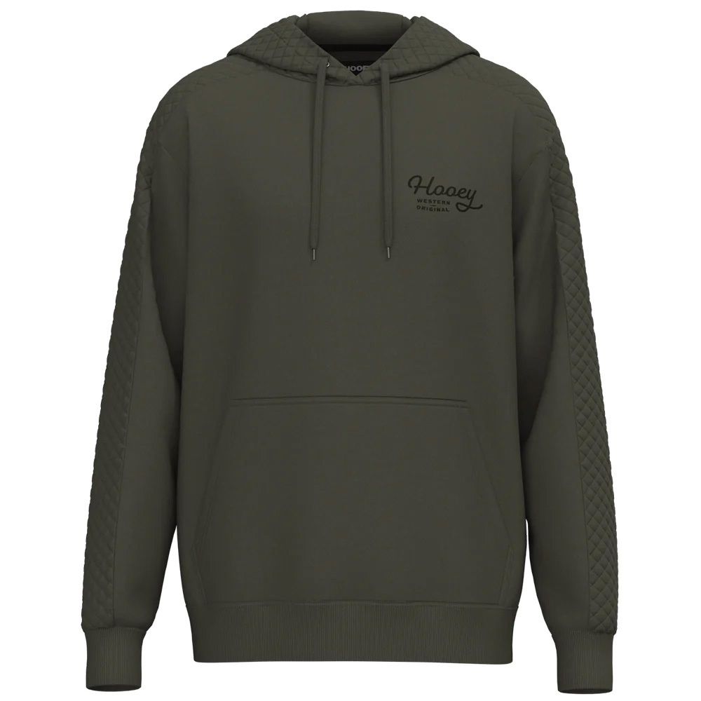 Hooey Men&#39;s Canyon Olive Hoody with Black Logo HH1230OL