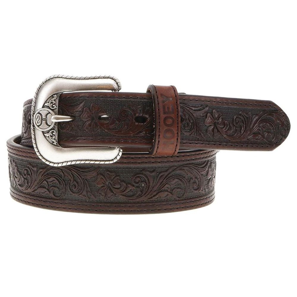 Hooey Men&#39;s Midnight Classic Belt Brown/Black
