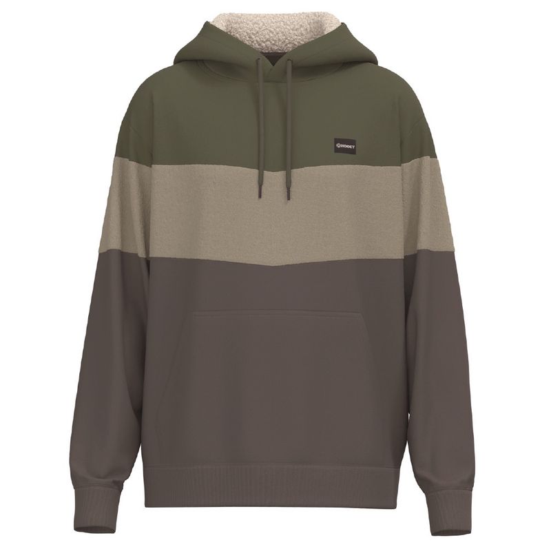 Hooey Men&#39;s Olive/Grey/Charcoal Hoody HH1229OLBK