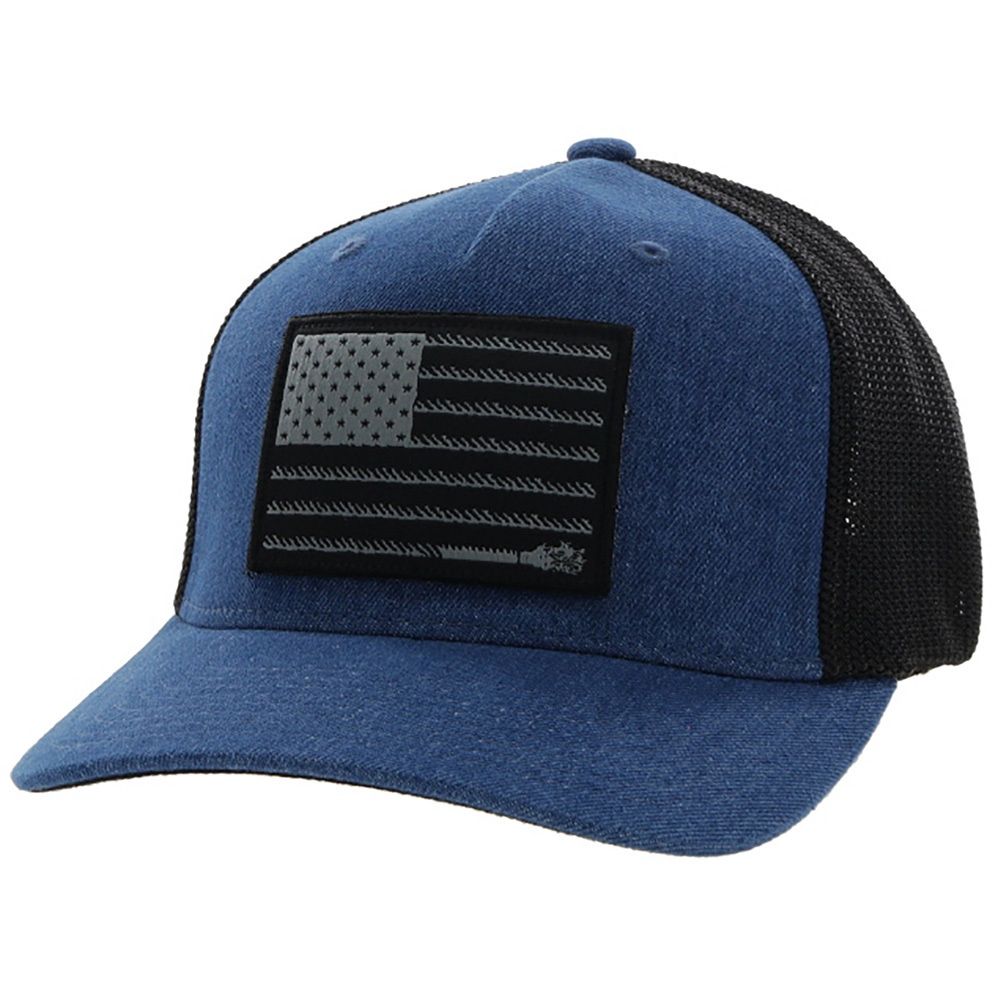 Hooey Liberty Roper Denim/Black Hat 2210DEBK