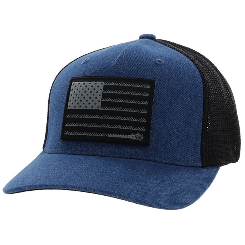Hooey Liberty Roper Denim/Black Hat 2210DEBK