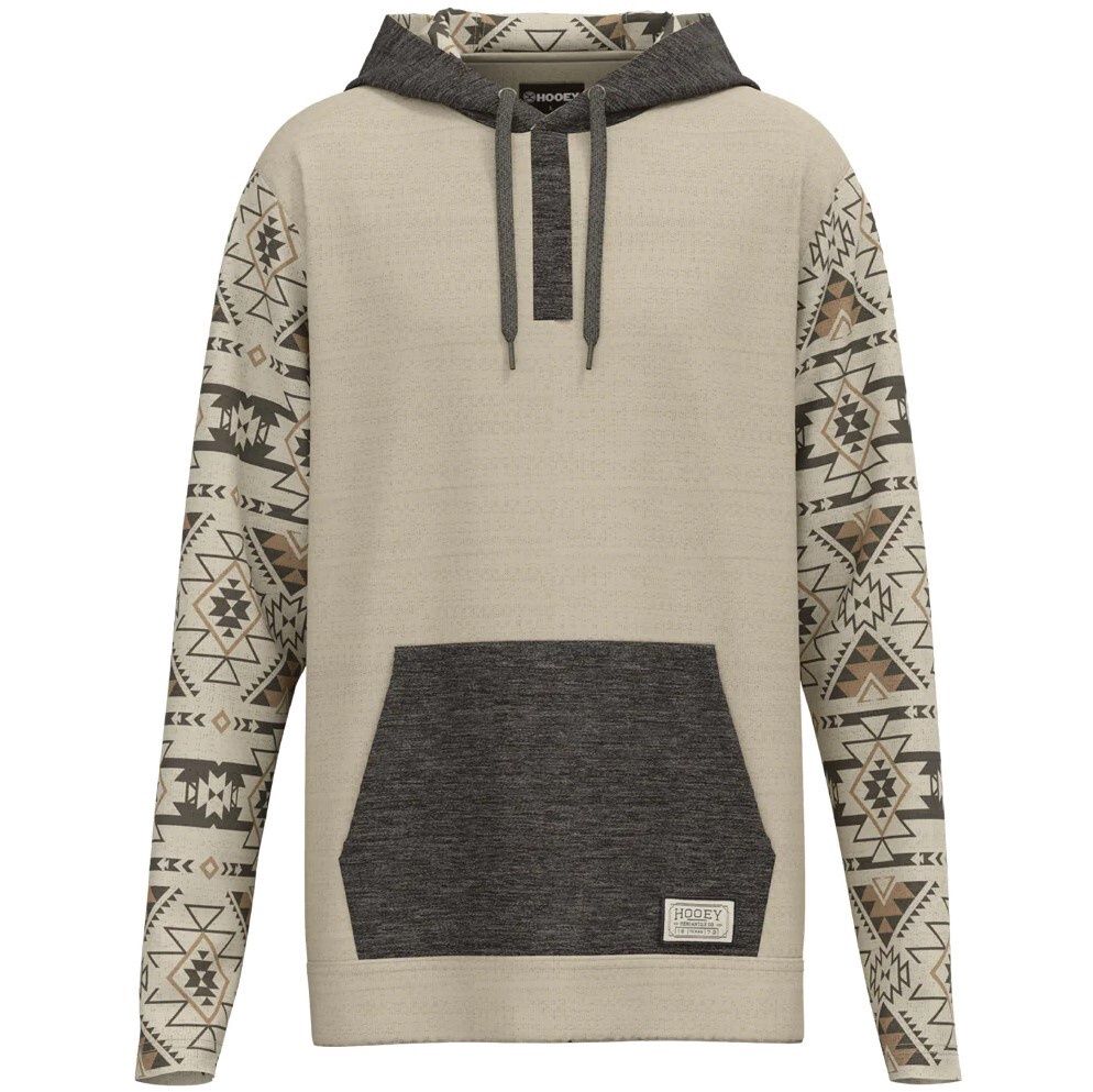 Hooey Men&#39;s Jetty Hoody Grey/Aztec HH1227GYAZ