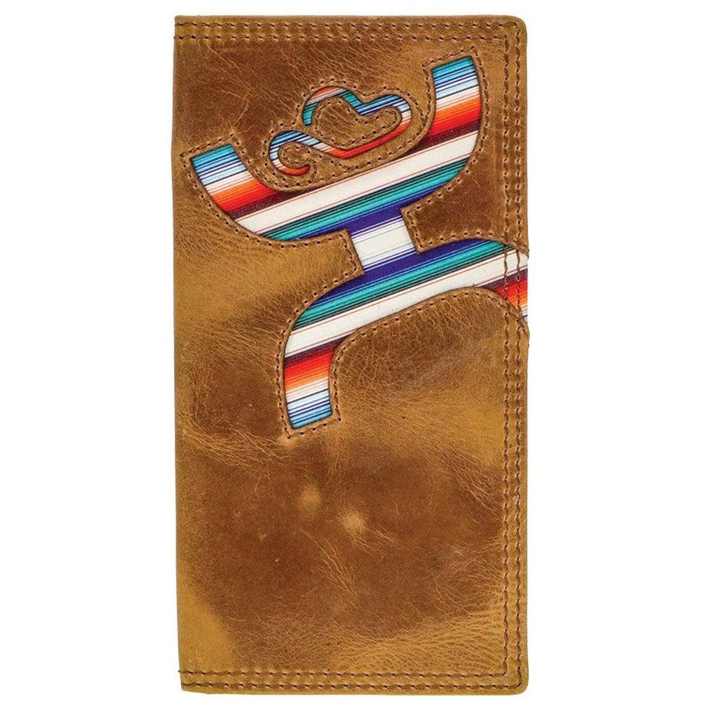 Hooey Original Rodeo Wallet Tan W/Sunset Serape Print HW013-TNSP