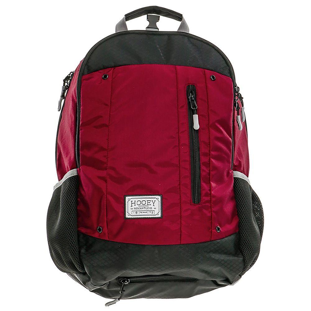 Hooey Rockstar Backpack Burgundy Body &amp; Front Panel W/Burgundy/Black Aztec Accents BP062BUBK