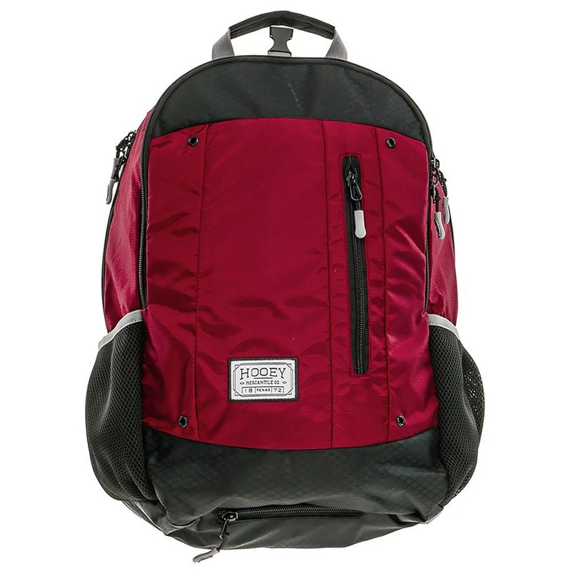 Hooey Rockstar Backpack Burgundy Body &amp; Front Panel W/Burgundy/Black Aztec Accents BP062BUBK