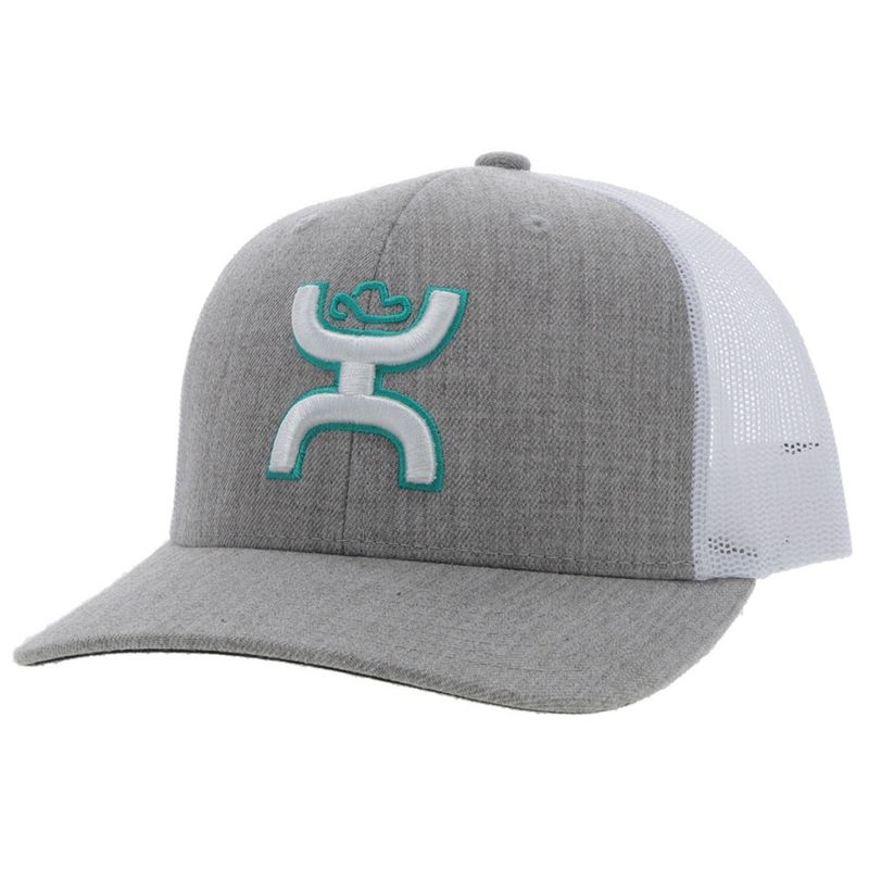 Hooey Sterling Gray/White Snapback Cap 2217T-GYWH