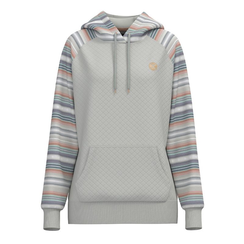 Hooey Youth Summit Cream /Serape W/Quilted Pattern Hoody HH1198CRSP