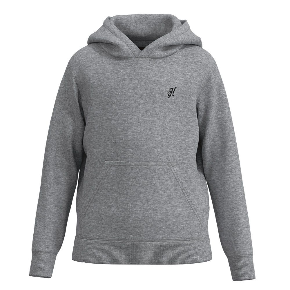 Hooey Youth Lock-Up Grey Hoody with Black Hooey Logo HH1232GY-Y