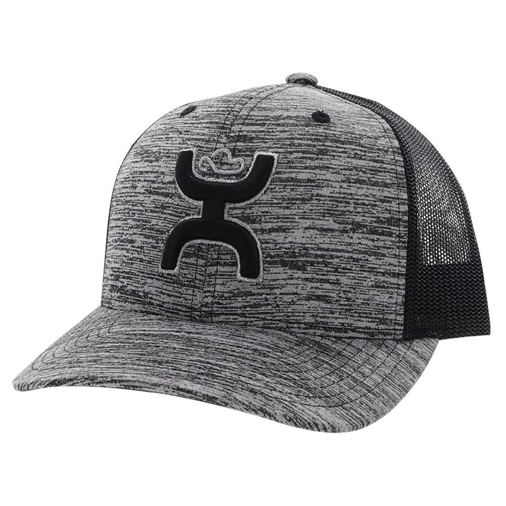 Hooey Sterling Grey/Black Snapback Hat 2206T-GYBK
